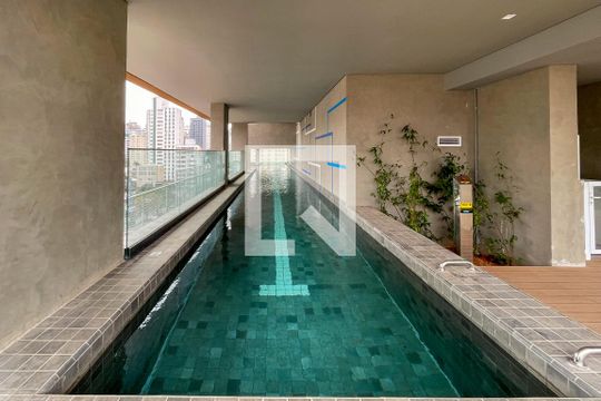 Área comum - Piscina de kitnet/studio à venda com 1 quarto, 26m² em Pinheiros, São Paulo