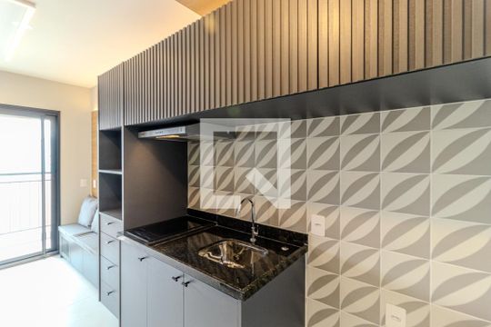 Cozinha de apartamento à venda com 1 quarto, 26m² em Vila Buarque, São Paulo