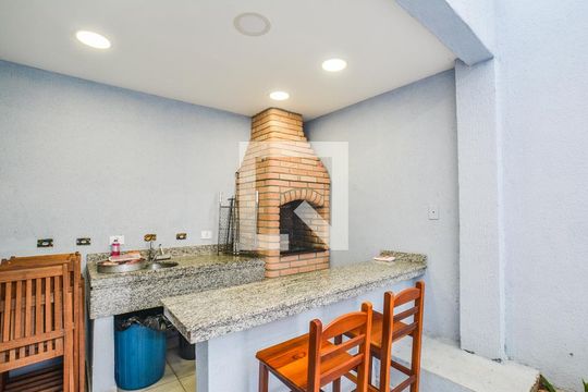 Área comum - Churrasqueira de apartamento à venda com 2 quartos, 57m² em Jardim Cristiane, Santo André