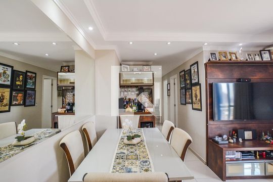 Sala de Jantar de apartamento à venda com 2 quartos, 57m² em Jardim Cristiane, Santo André