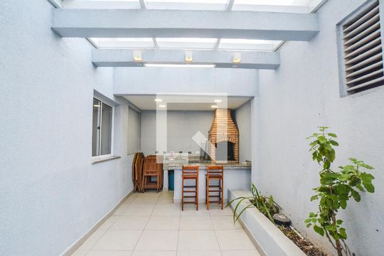 Área comum - Churrasqueira de apartamento à venda com 2 quartos, 57m² em Jardim Cristiane, Santo André
