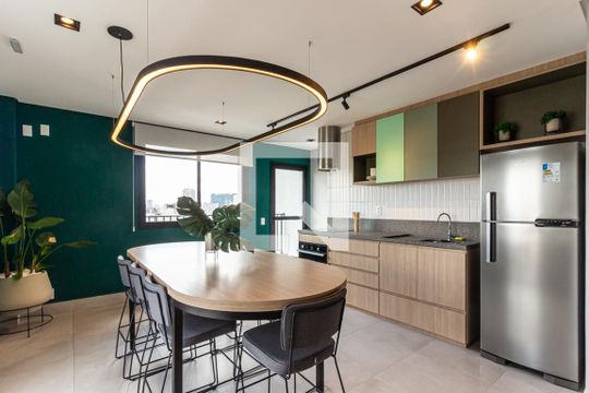 Área comum de kitnet/studio para alugar com 1 quarto, 25m² em Vila Buarque, São Paulo