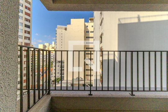 Varanda de kitnet/studio para alugar com 1 quarto, 25m² em Vila Buarque, São Paulo
