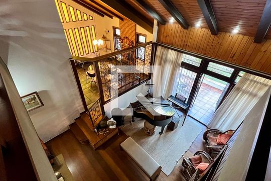 Vista da sala de casa à venda com 5 quartos, 592m² em Vila Ida, São Paulo
