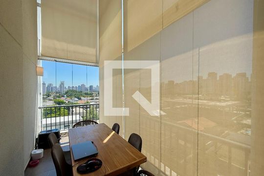 Sala de apartamento para alugar com 2 quartos, 85m² em Cidade Monções, São Paulo