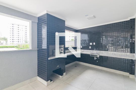 Área comum - Churrasqueira de apartamento para alugar com 1 quarto, 64m² em Parque das Nações, Santo André