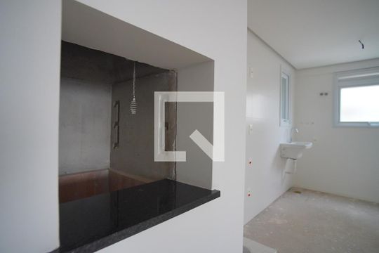 Cozinha - Churrasqueira de apartamento à venda com 1 quarto, 54m² em Três Figueiras, Porto Alegre