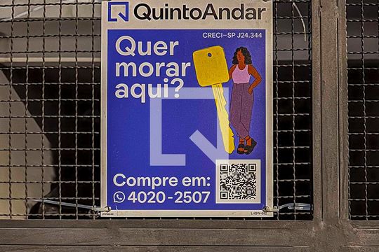 Placa Banner Instalada na Fachada de apartamento à venda com 2 quartos, 100m² em Cidade São Jorge, Santo André