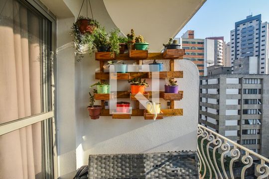 Varanda da Sala de apartamento à venda com 3 quartos, 113m² em Vila Bastos, Santo André