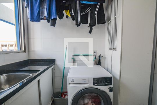 Área de Serviço de apartamento à venda com 3 quartos, 113m² em Vila Bastos, Santo André