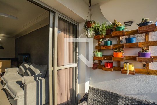 Varanda da Sala de apartamento à venda com 3 quartos, 113m² em Vila Bastos, Santo André