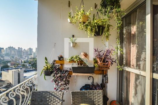 Varanda da Sala de apartamento à venda com 3 quartos, 113m² em Vila Bastos, Santo André