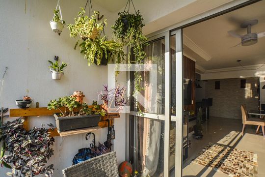 Varanda da Sala de apartamento à venda com 3 quartos, 113m² em Vila Bastos, Santo André