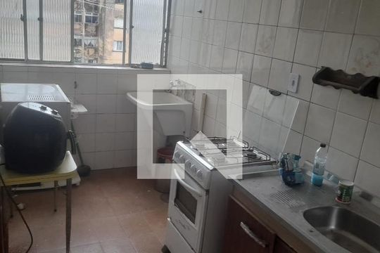 Cozinha de apartamento à venda com 2 quartos, 30m² em Santa Rosa de Lima, Porto Alegre