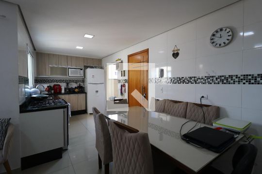 Cozinha de apartamento à venda com 3 quartos, 140m² em Jardim Santo Antônio, Santo André