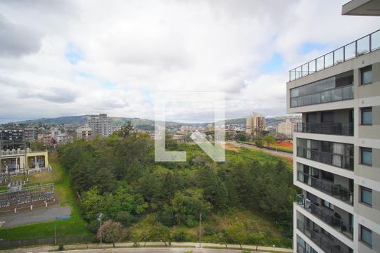Sala - Vista de apartamento à venda com 1 quarto, 49m² em Petrópolis, Porto Alegre