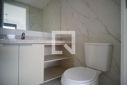 Banheiro da Suíte de apartamento à venda com 1 quarto, 49m² em Petrópolis, Porto Alegre