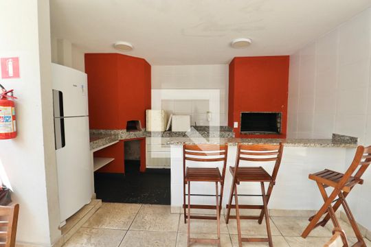 Área comum - Churrasqueira de apartamento para alugar com 2 quartos, 58m² em Enseada, Guarujá