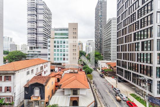 Vista de kitnet/studio para alugar com 1 quarto, 33m² em Jardim Paulistano, São Paulo