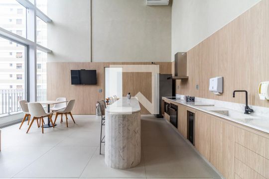 Área comum - Espaço Gourmet de kitnet/studio para alugar com 1 quarto, 33m² em Jardim Paulistano, São Paulo