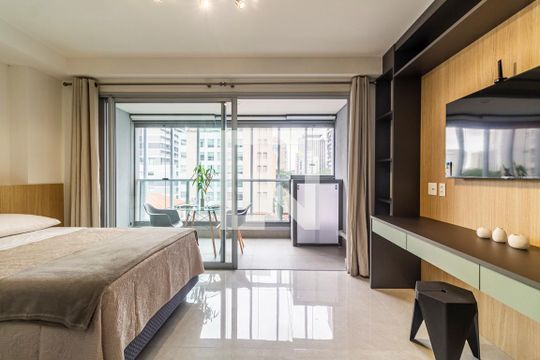Kitnet/Studio para alugar com 1 quarto, 33m² em Jardim Paulistano, São Paulo
