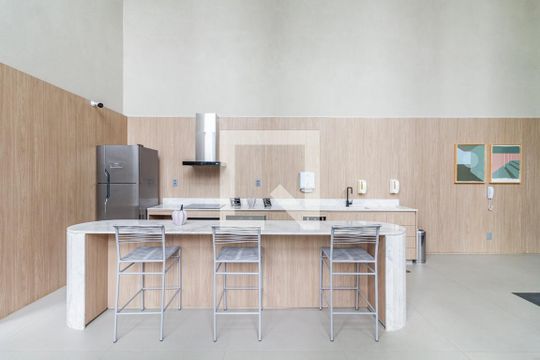 Área comum - Espaço Gourmet de kitnet/studio para alugar com 1 quarto, 33m² em Jardim Paulistano, São Paulo