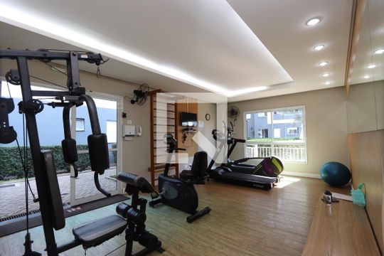 Área comum - Academia de apartamento para alugar com 1 quarto, 37m² em Quinta da Paineira, São Paulo