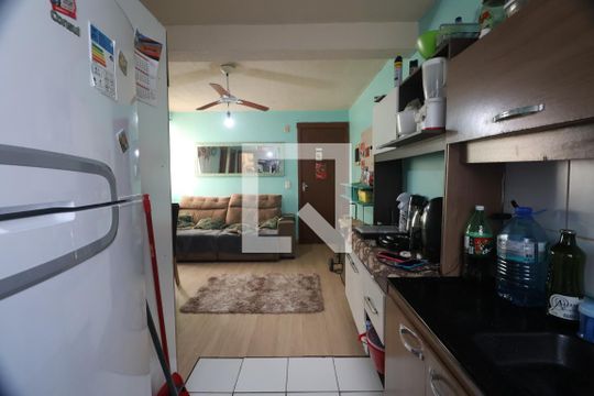 Cozinha e Área de Serviço de apartamento à venda com 2 quartos, 44m² em Rio Branco, Canoas