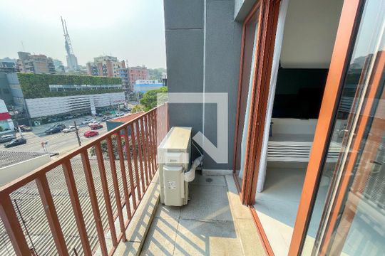 Varanda de kitnet/studio à venda com 1 quarto, 54m² em Jardim das Bandeiras, São Paulo