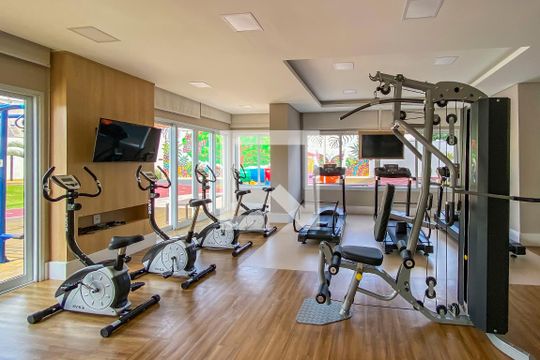 Área comum - Academia de apartamento à venda com 2 quartos, 84m² em Vila Scarpelli, Santo André