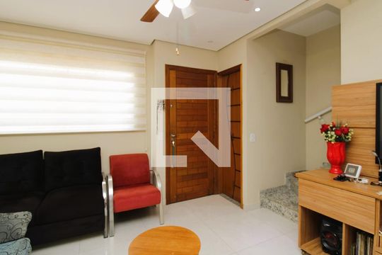 Sala de casa de condomínio à venda com 3 quartos, 102m² em Vila Isolina Mazzei, São Paulo
