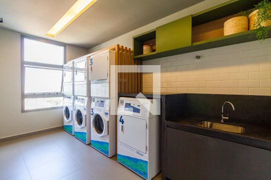 Área comum - Lavanderia de kitnet/studio à venda com 1 quarto, 27m² em Sumarezinho, São Paulo