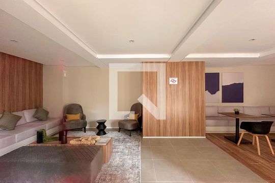 Área comum - Salão de festas de apartamento à venda com 1 quarto, 29m² em Jardim Caravelas, São Paulo