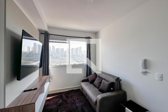 Sala de apartamento à venda com 1 quarto, 29m² em Jardim Caravelas, São Paulo