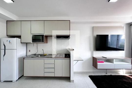 Sala de apartamento à venda com 1 quarto, 29m² em Jardim Caravelas, São Paulo