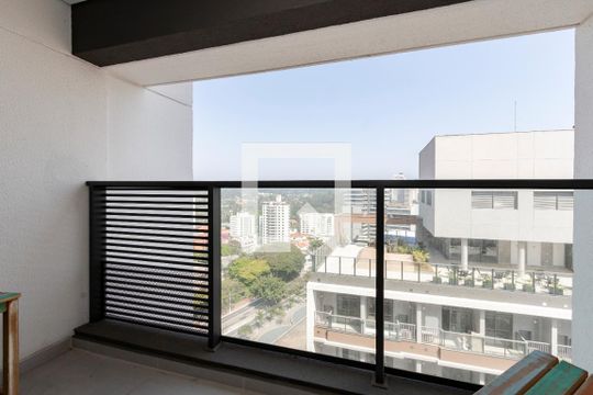 Varanda de kitnet/studio para alugar com 1 quarto, 25m² em Jardim das Acacias, São Paulo