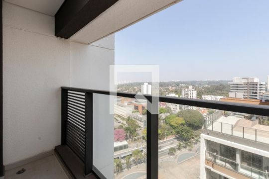 Varanda de kitnet/studio para alugar com 1 quarto, 25m² em Jardim das Acacias, São Paulo