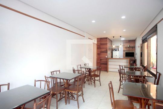 Área Comum - Salão de Festas de apartamento à venda com 3 quartos, 80m² em Rio Branco, Porto Alegre