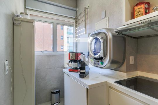 Área de Serviço de kitnet/studio para alugar com 1 quarto, 40m² em Itaim Bibi, São Paulo