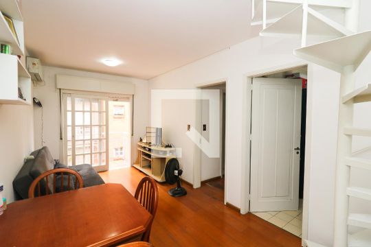 Sala de apartamento à venda com 1 quarto, 104m² em Jardim Botânico, Porto Alegre