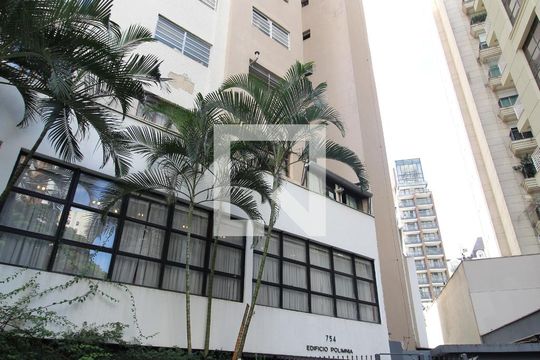 Fachada do Prédio de apartamento à venda com 1 quarto, 60m² em Vila Nova Conceição, São Paulo