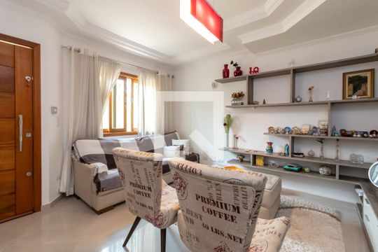 Sala de Estar de casa de condomínio à venda com 3 quartos, 127m² em Vila Guaca, São Paulo