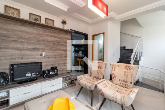 Sala de Estar de casa de condomínio à venda com 3 quartos, 127m² em Vila Guaca, São Paulo