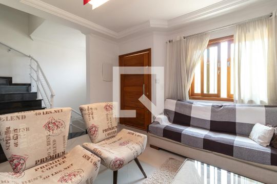 Sala de Estar de casa de condomínio à venda com 3 quartos, 127m² em Vila Guaca, São Paulo