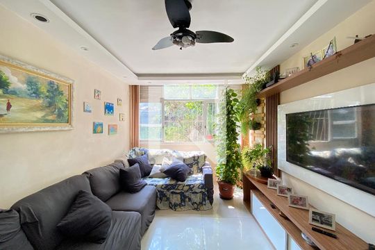 Sala de apartamento à venda com 2 quartos, 73m² em Rocha, Rio de Janeiro