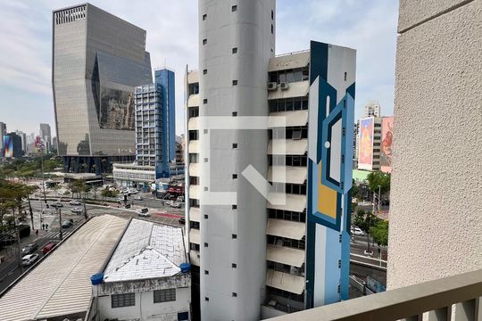 Vista da Sacada de kitnet/studio para alugar com 1 quarto, 25m² em Pinheiros, São Paulo