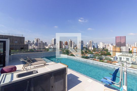 Área comum - Piscina de apartamento à venda com 1 quarto, 28m² em Vila Madalena, São Paulo