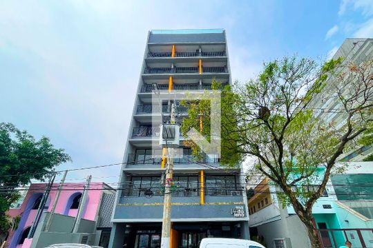 Fachada de apartamento à venda com 1 quarto, 28m² em Vila Madalena, São Paulo