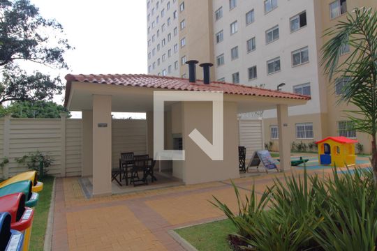 Área comum - Churrasqueira de apartamento à venda com 1 quarto, 27m² em Jardim Itacolomi, São Paulo