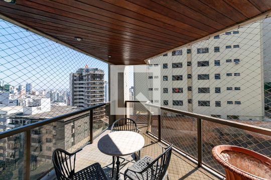 Varanda da Sala 1 de apartamento à venda com 4 quartos, 180m² em Gutierrez, Belo Horizonte